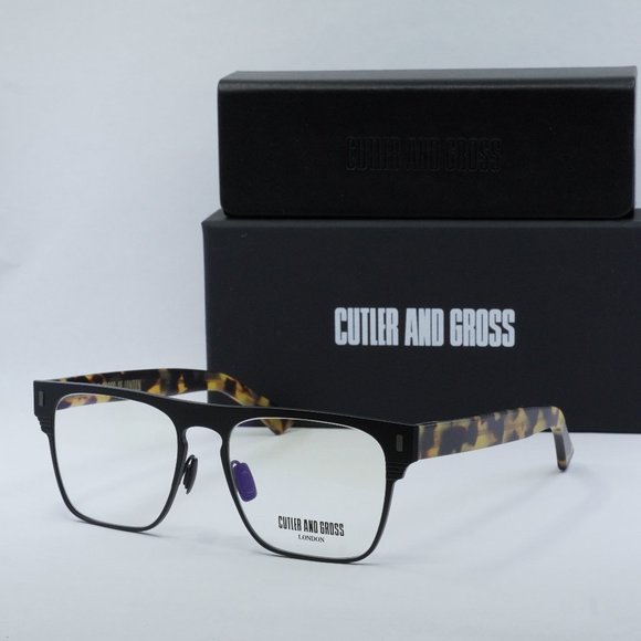 FINAL PRICE NEW CUTLER AND GROSS CGOP1366 003 MATTE BLACK EYEGLASSES - Picture 1 of 7